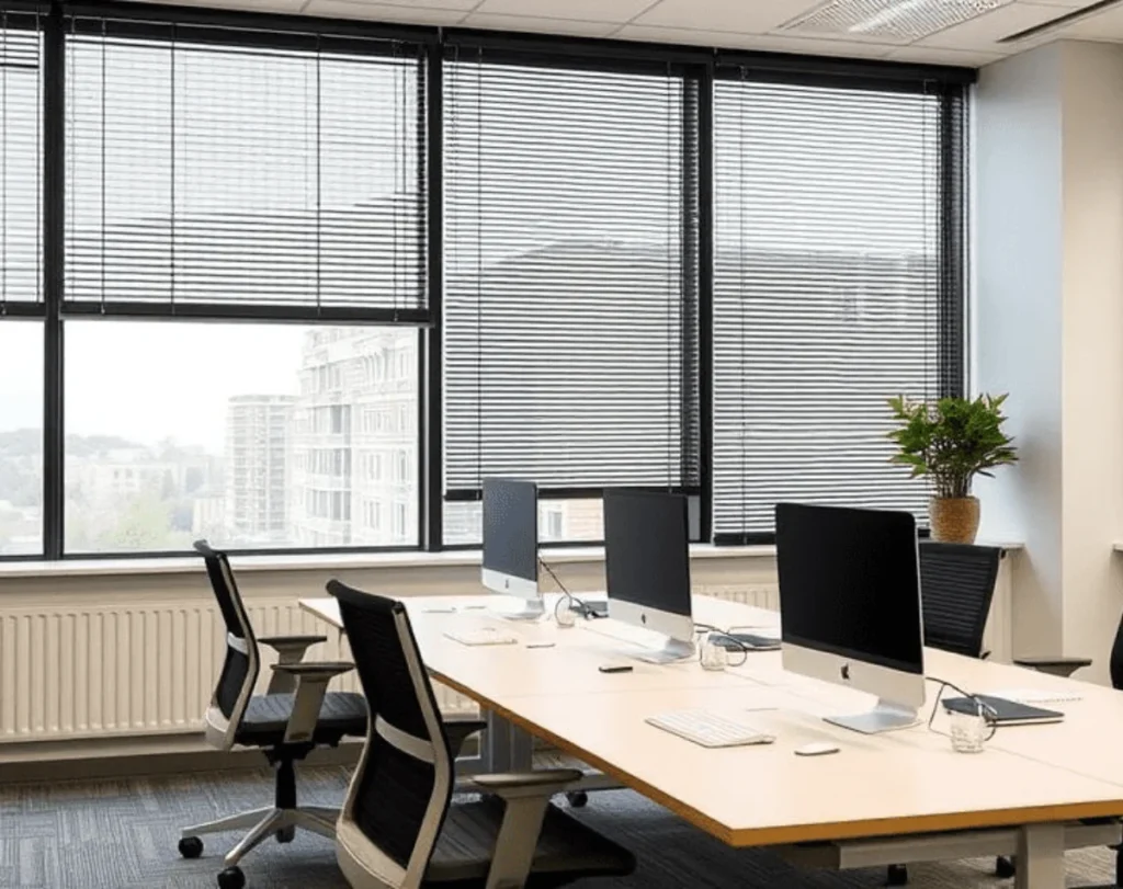 Executive cabin blinds luxury Dubai design