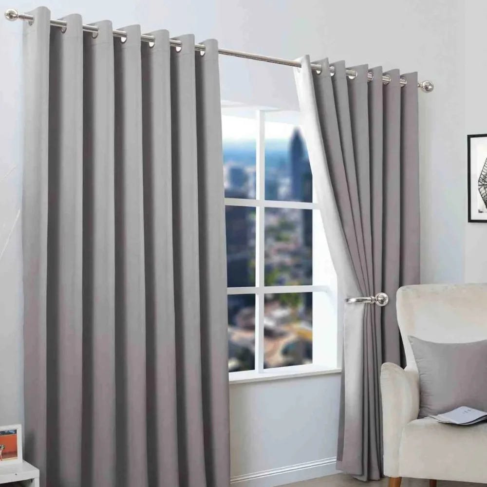 Eyelet curtain installation project completed Dubai