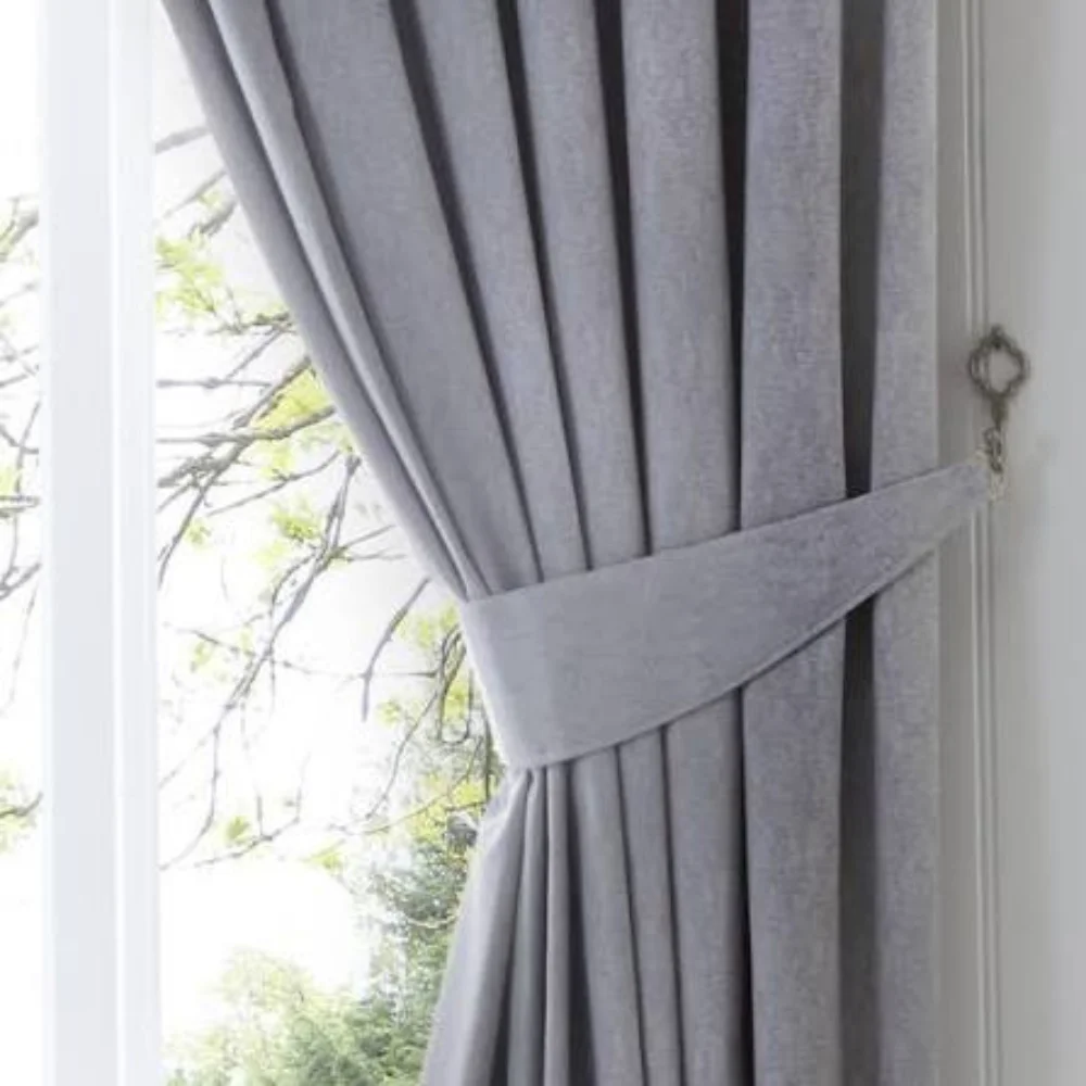 Fabric curtain tie backs design Dubai
