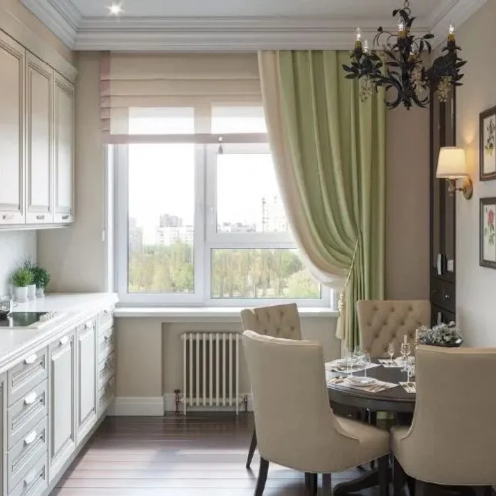 Farmhouse kitchen curtain project Dubai