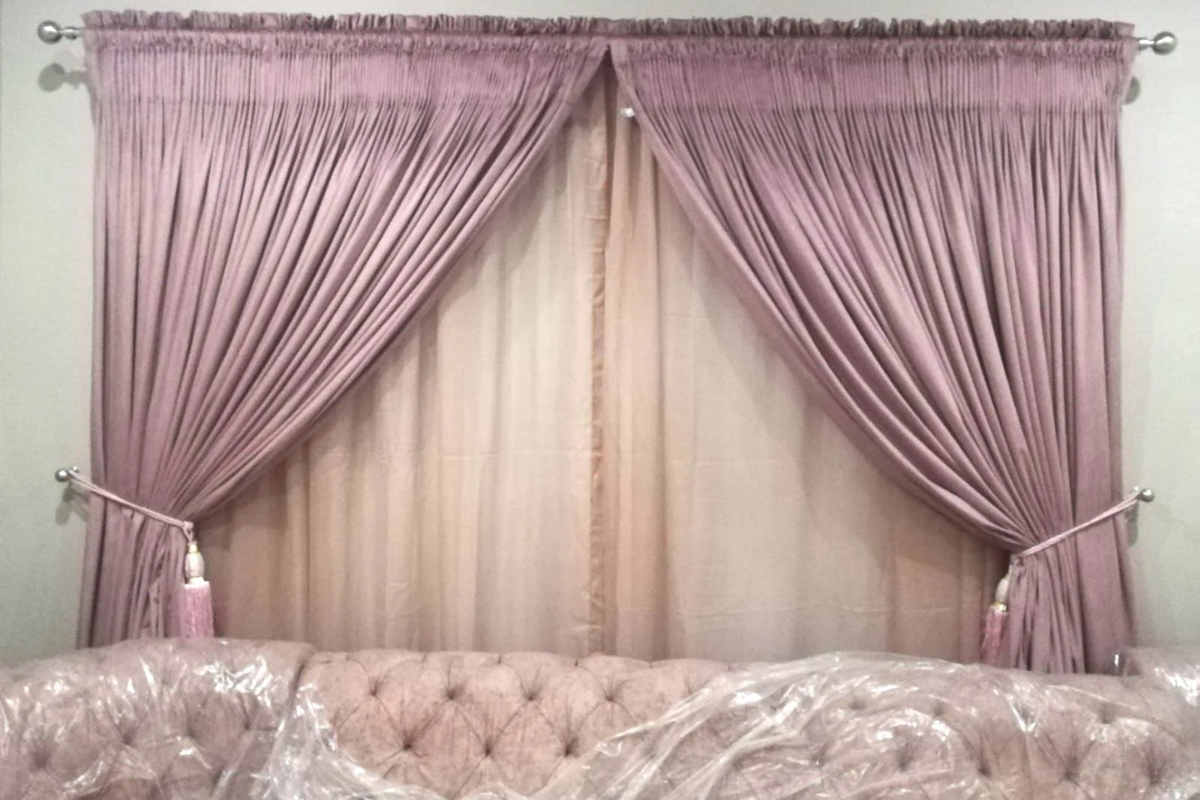 Velvet curtains affordable fresh interior Dubai
