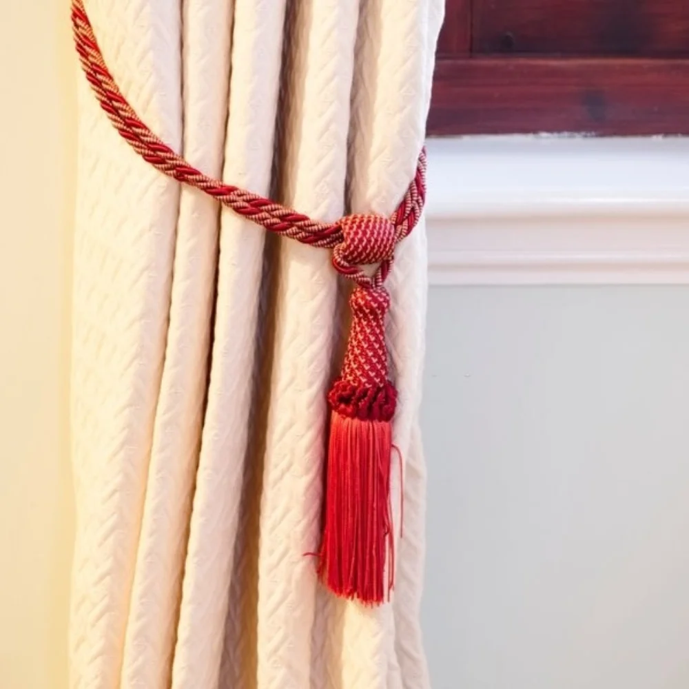 Gold red tassel curtain tie backs Dubai