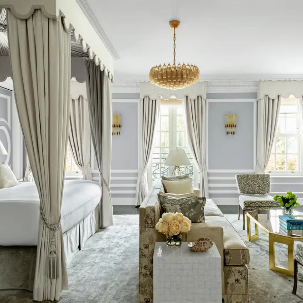 Hall custom window curtain project Dubai