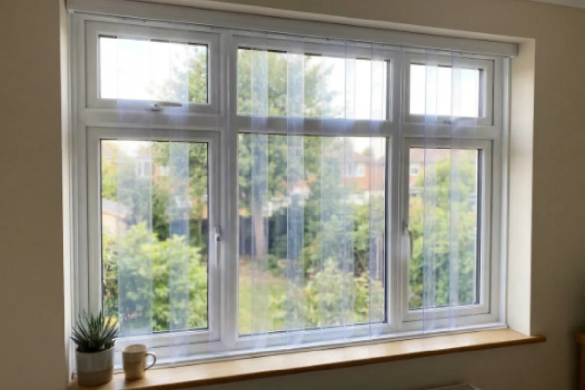 High end PVC curtains sleek finish Dubai