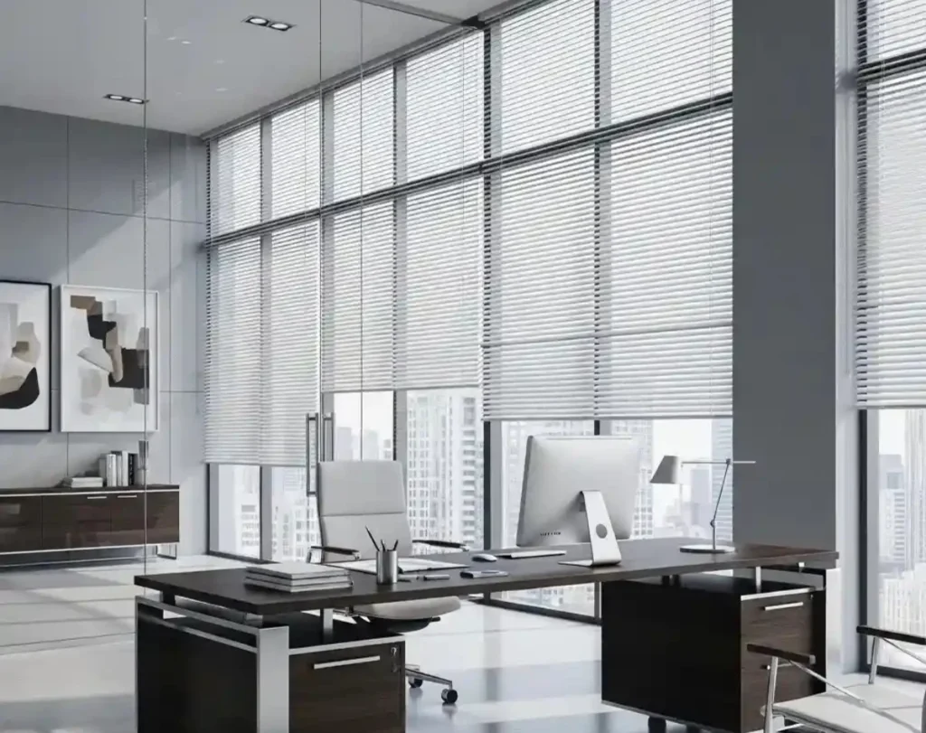 Home office duplex blinds design Dubai