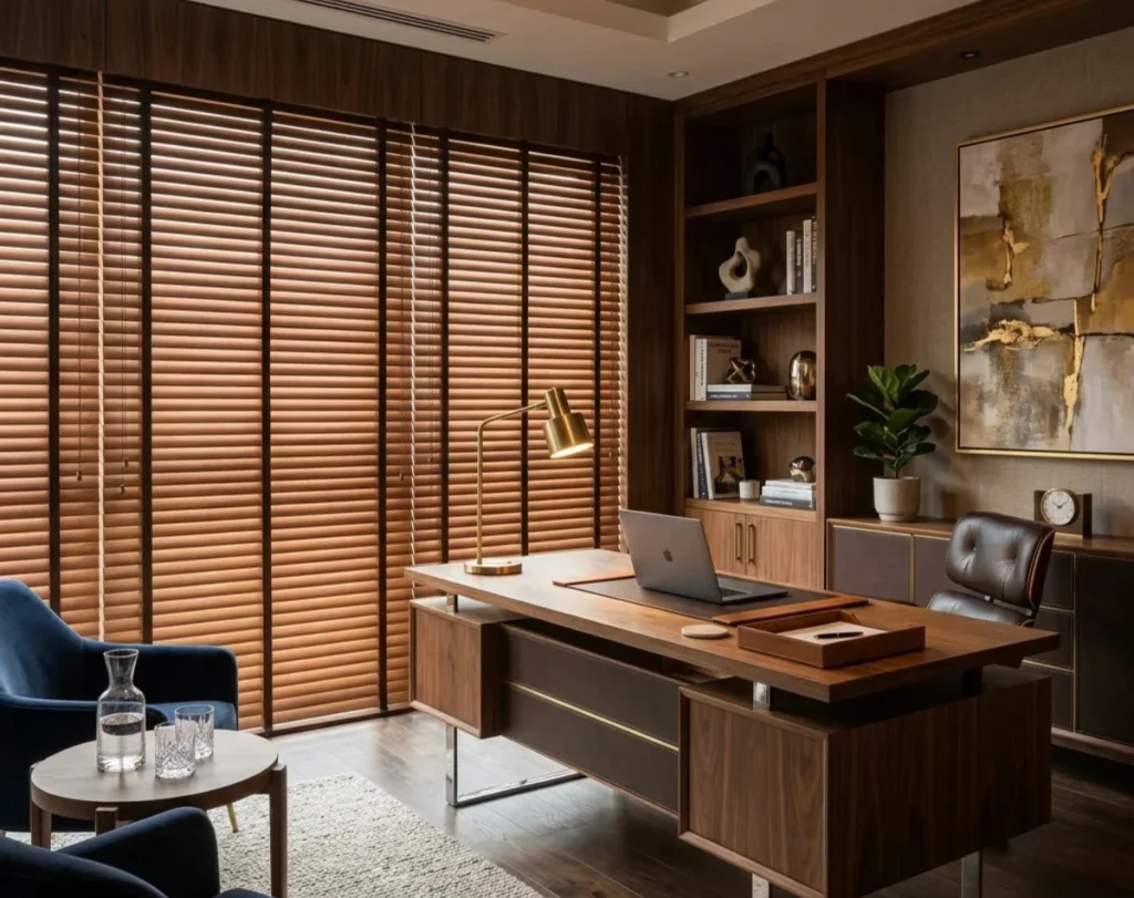 Home office venetian blinds elegant Dubai
