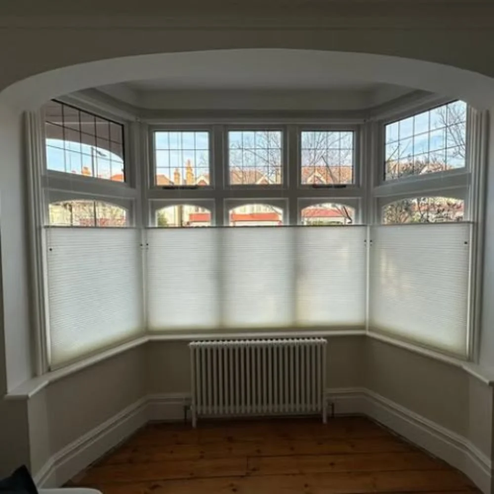 Honeycomb blinds installation project Dubai