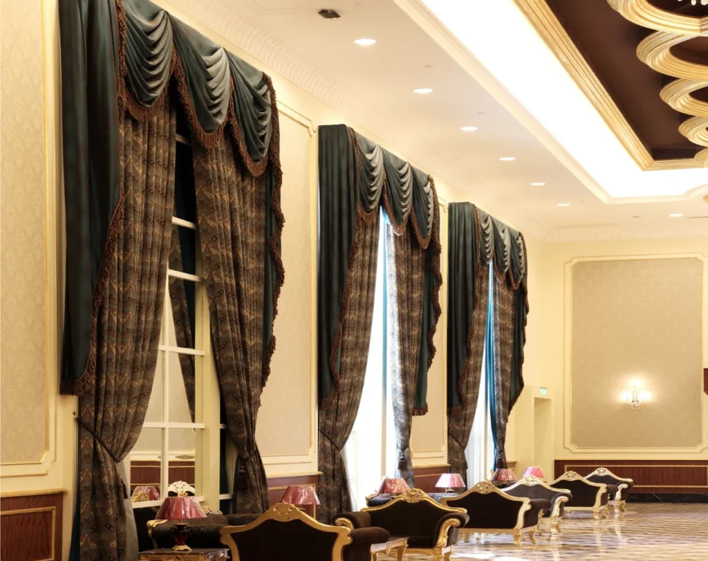 Hotel bespoke curtains luxury design Dubai