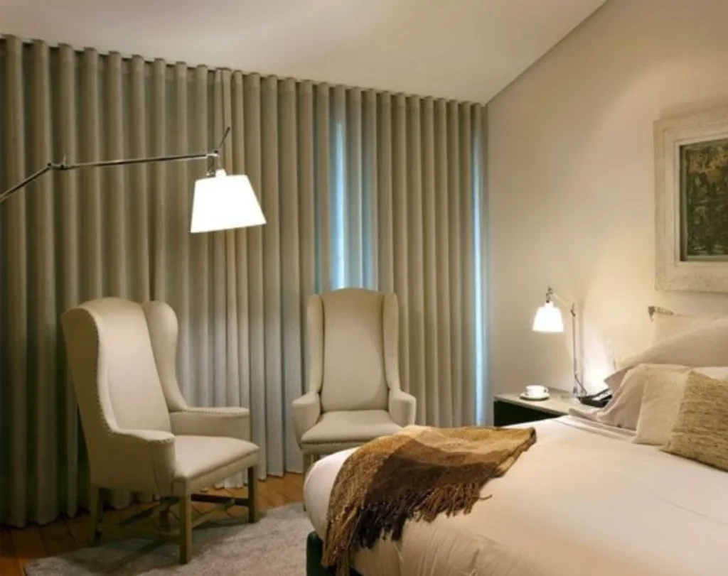 Hotel wave curtains luxury design Dubai