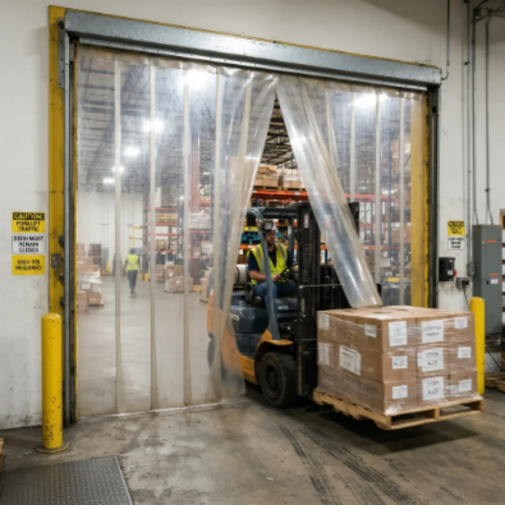 Industrial PVC curtains warehouse Dubai