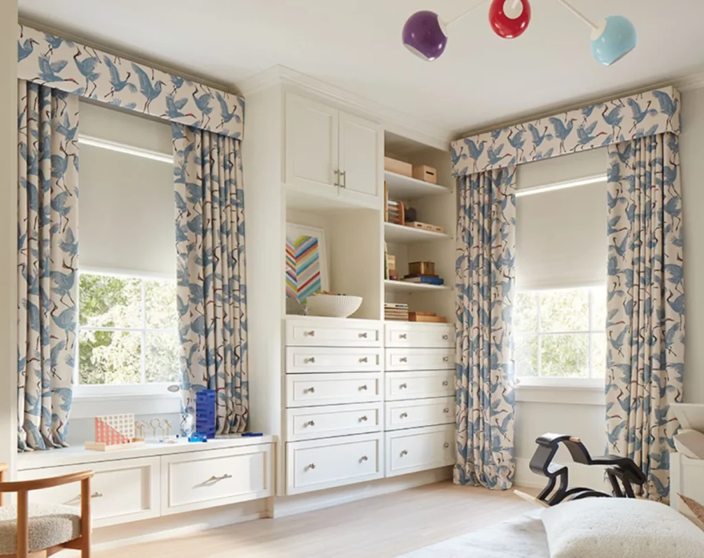Kids bedroom curtains colorful design Dubai