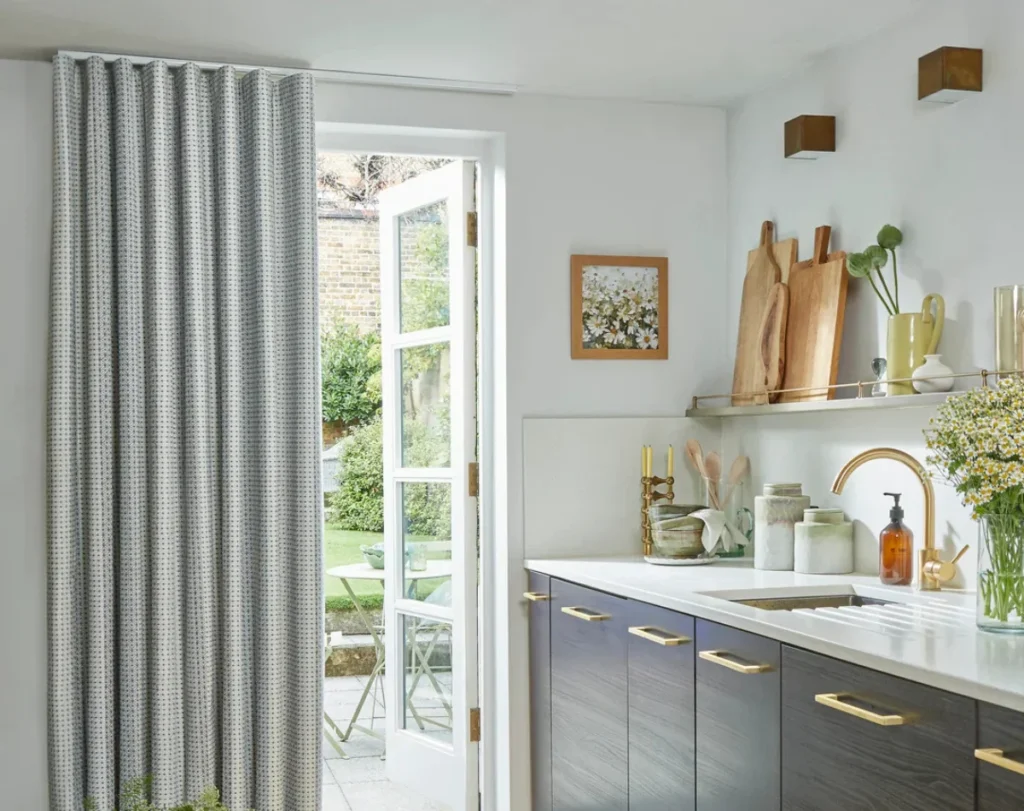 Kitchen eyelet curtains bright design Dubai