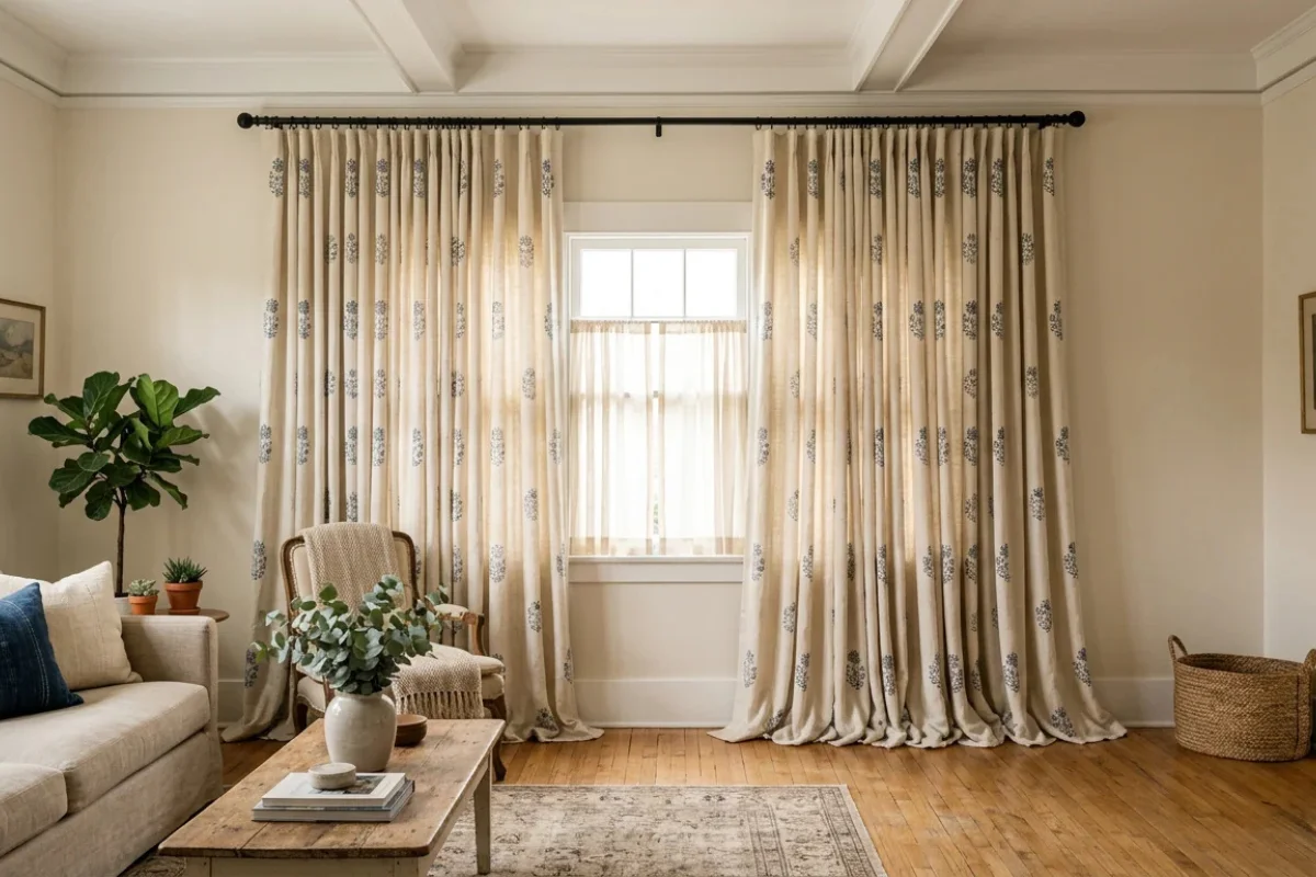 Linen dreamy decor curtains elegant Dubai