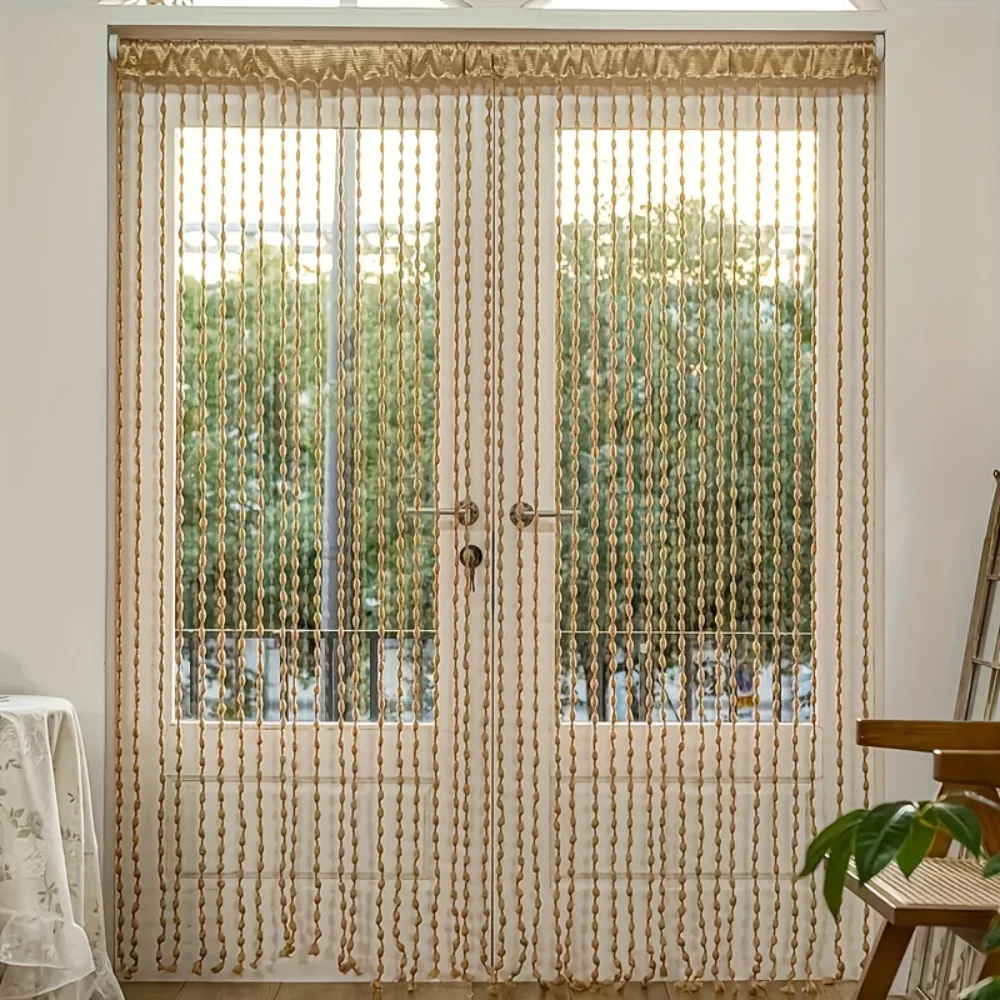 Living room beaded curtains project Dubai