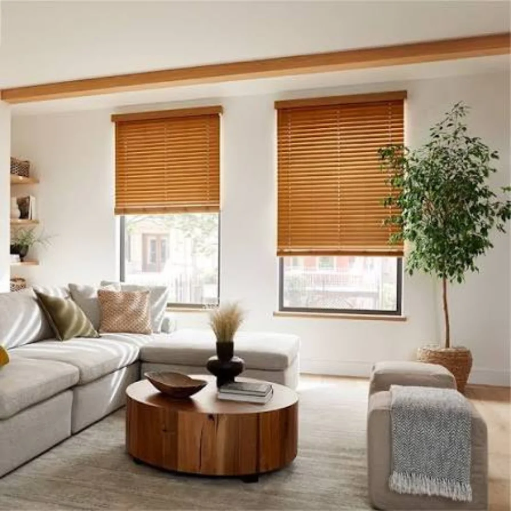 Living room blind installation project Dubai