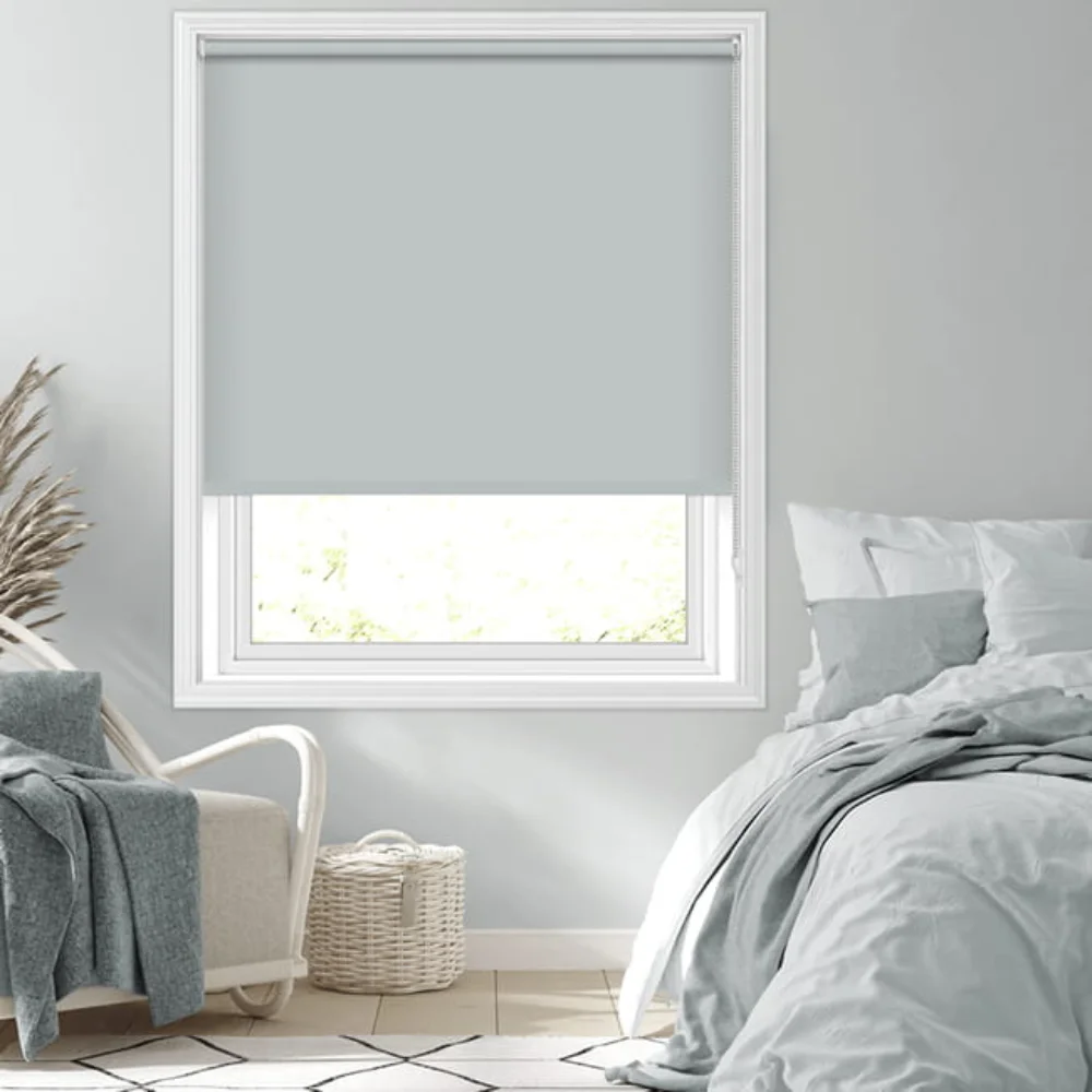 Living room blind installation project UAE