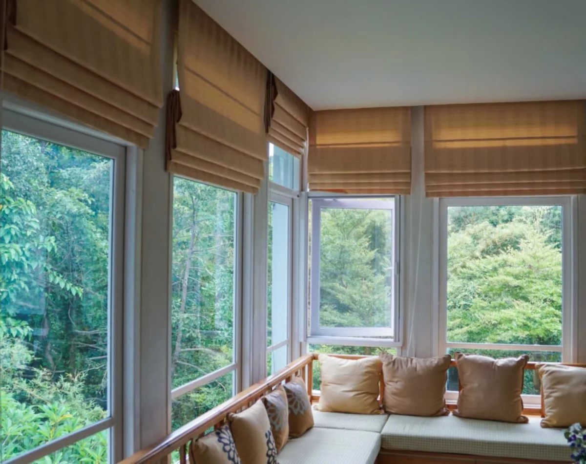 Living room blinds elegant design Dubai