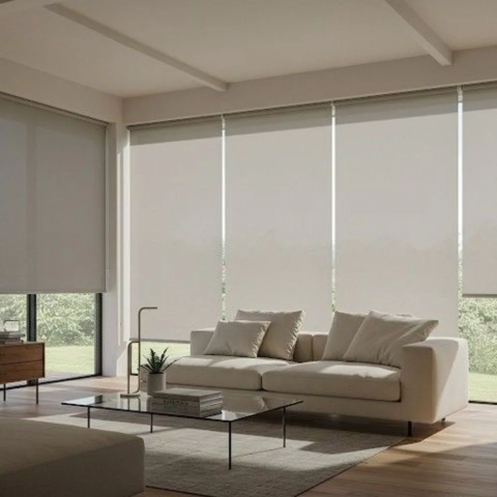 Living room roller blinds project DubaiLiving room roller blinds project Dubai