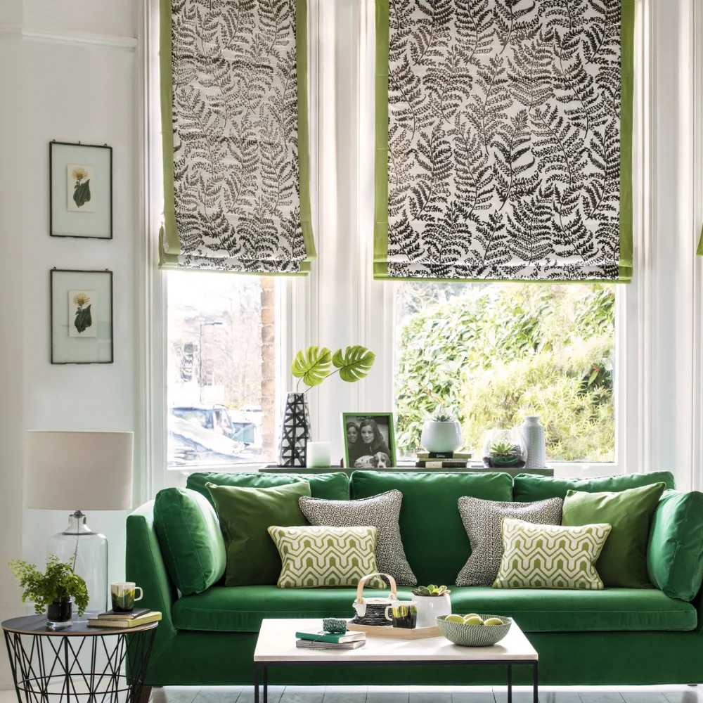 Living room roman blinds project UAE