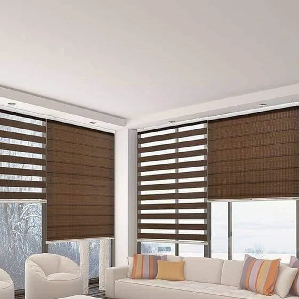 Living room zebra blinds project Dubai