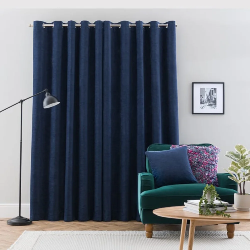 Luxury blue curtains energy efficient Dubai