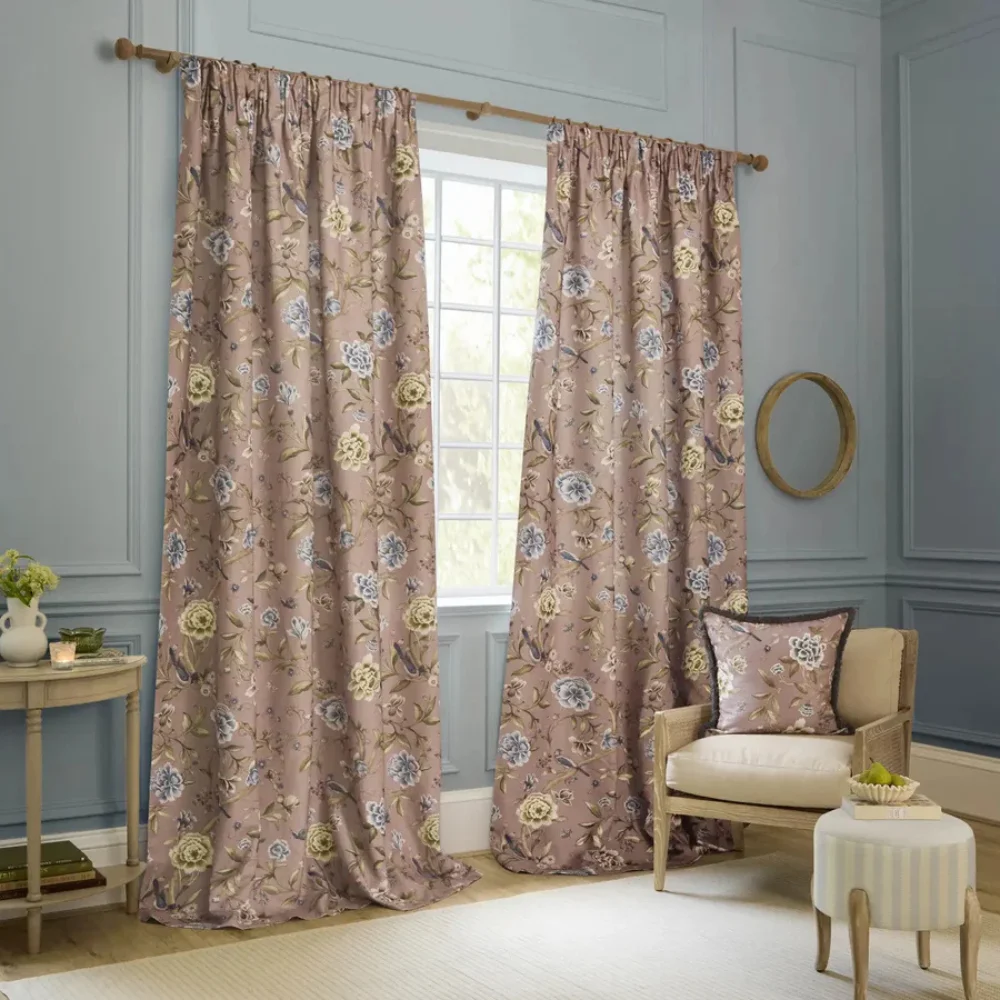 Luxury damask curtains patterned Dubai