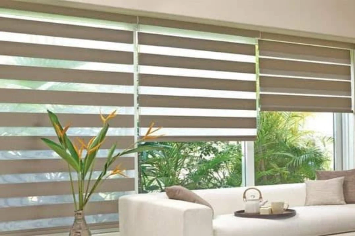 Luxury double roller blinds window Dubai