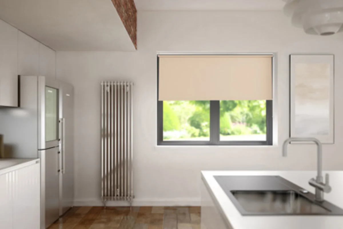 Luxury kitchen blinds cooking space Dubai