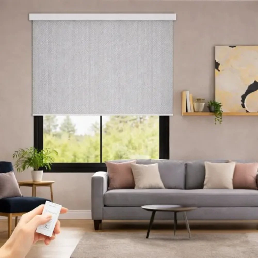 Luxury motorized blinds project villa Dubai