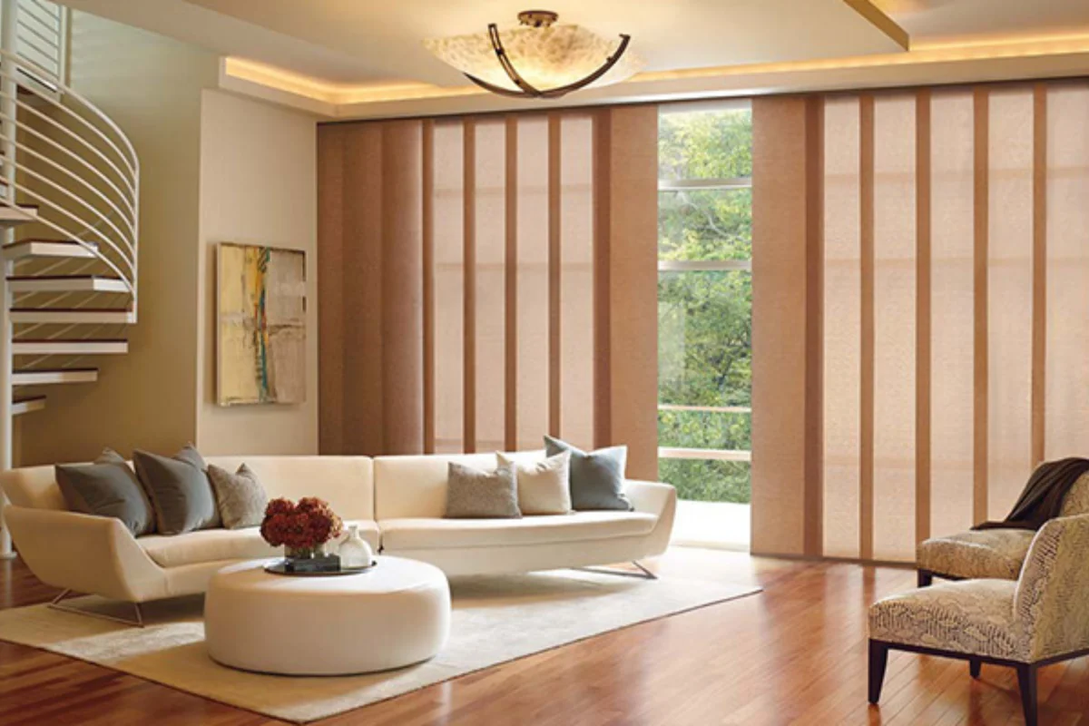 Luxury panel blinds room look Dubai