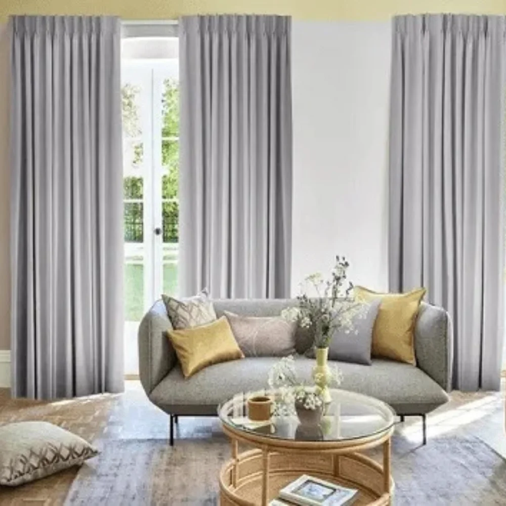 Luxury pencil pleat curtains Dubai design