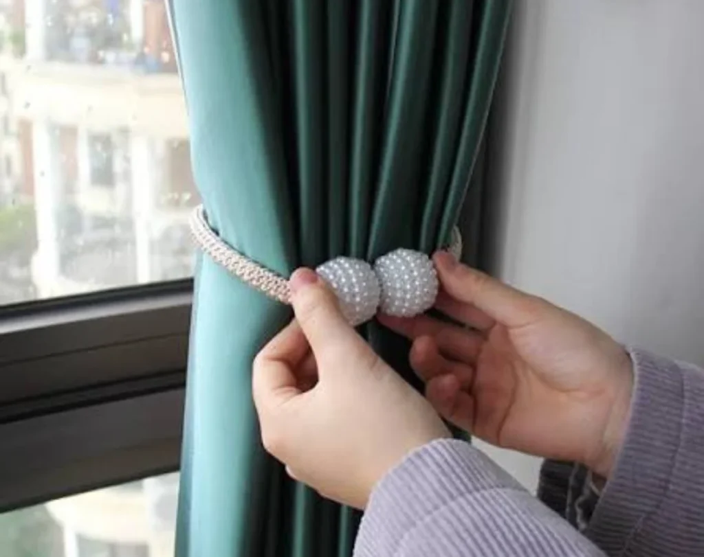Magnetic curtain tie backs modern Dubai
