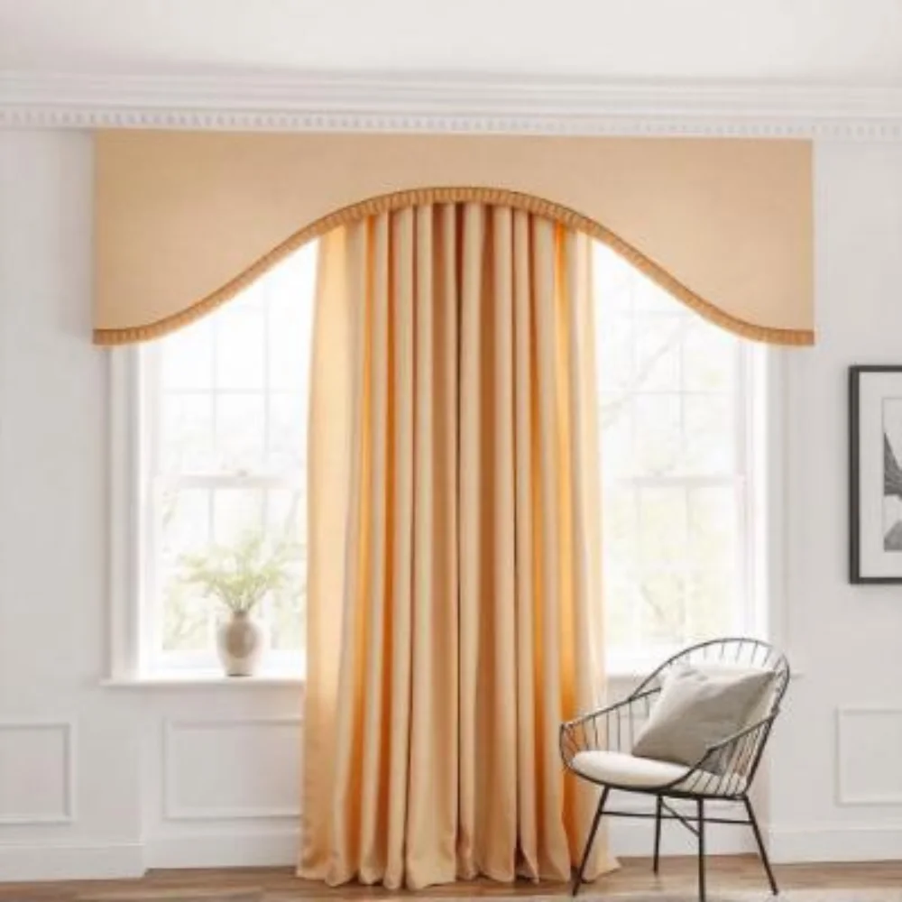 Majlis pelmet curtains project Dubai