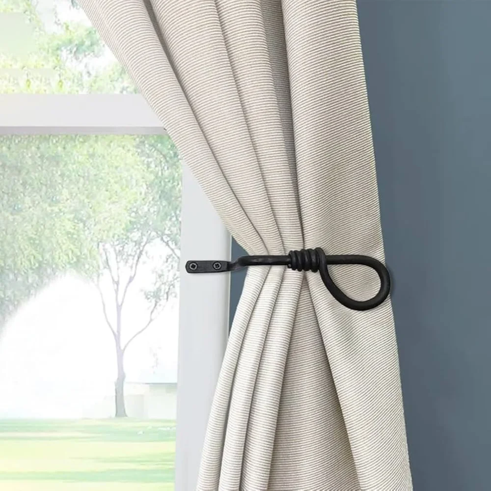 Metal curtain tie backs design Dubai