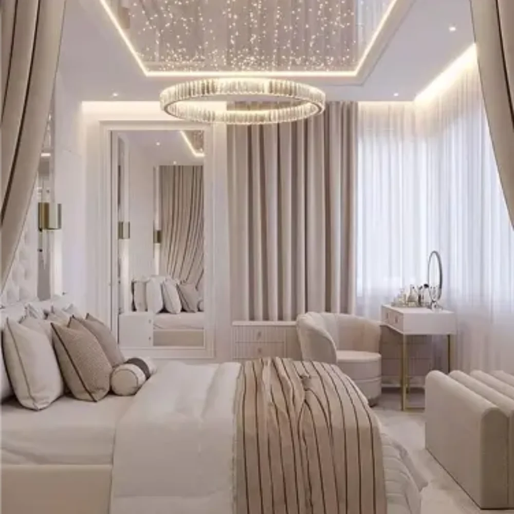 Modern bedroom curtains range Dubai