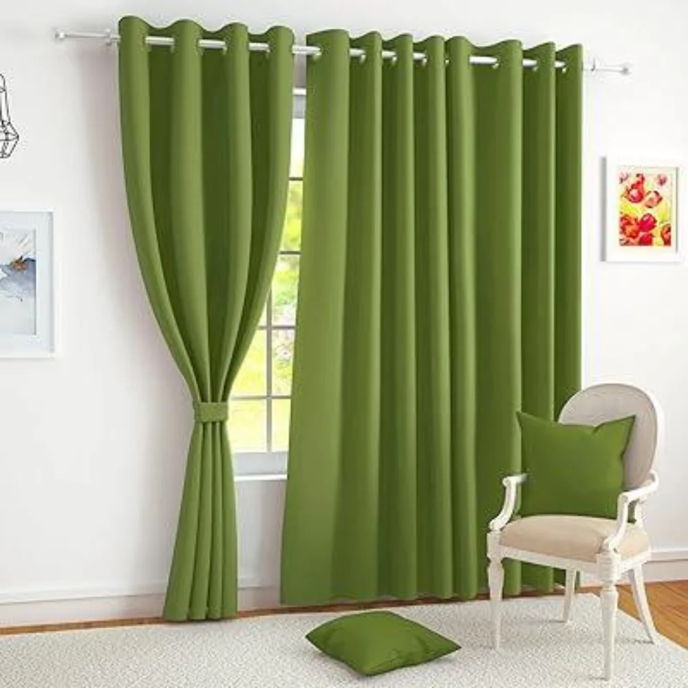 Modern eyelet curtain project completed Dubai