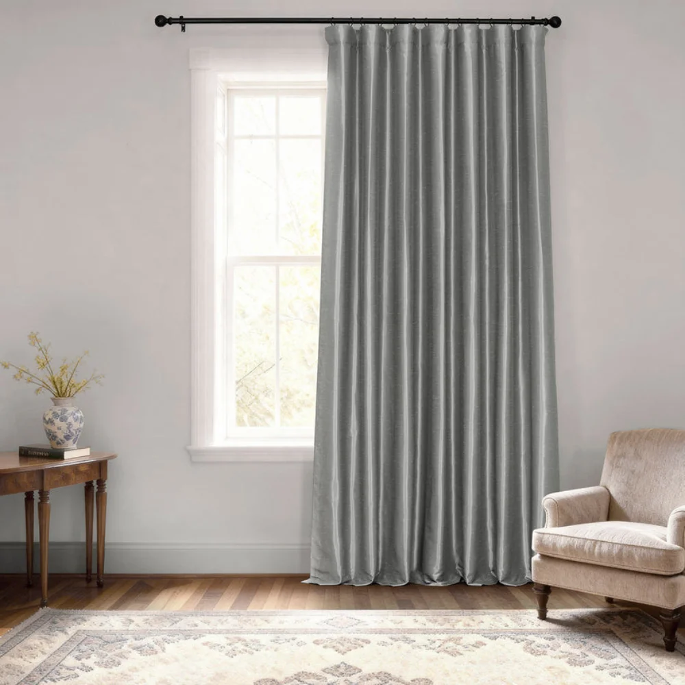 Modern grey curtains Dubai window