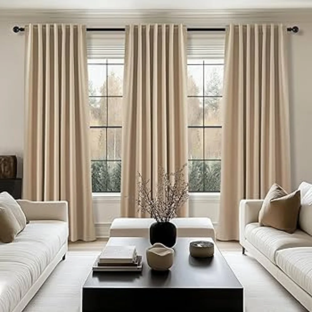 Modern living room curtain project Dubai