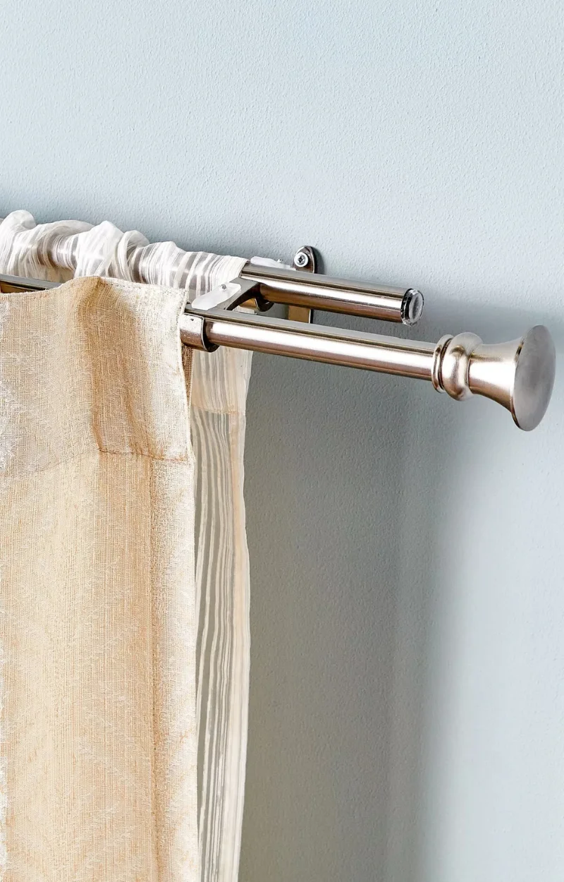 Modern sturdy curtain rods polished look Dubai