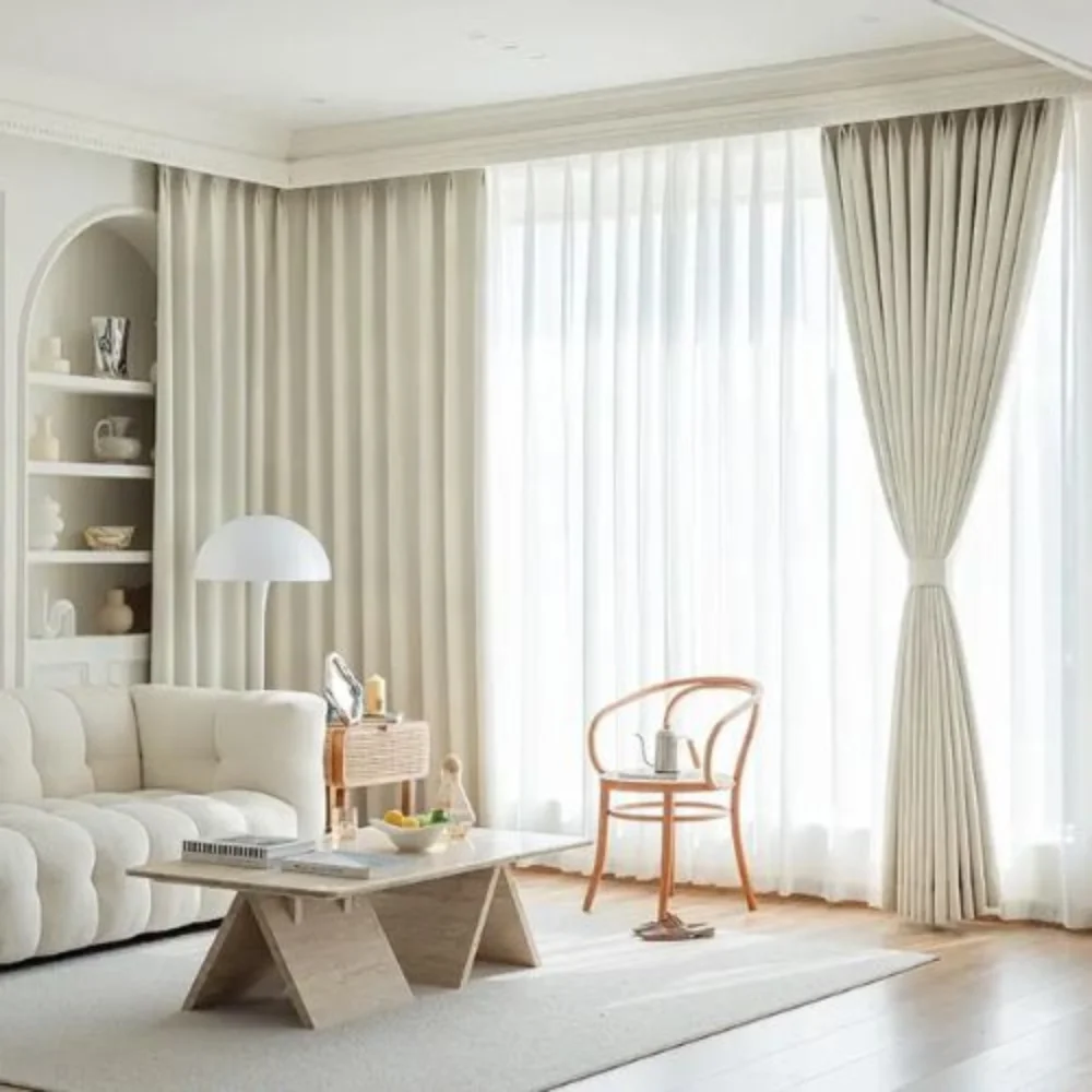 Modern wave curtain project completed Dubai