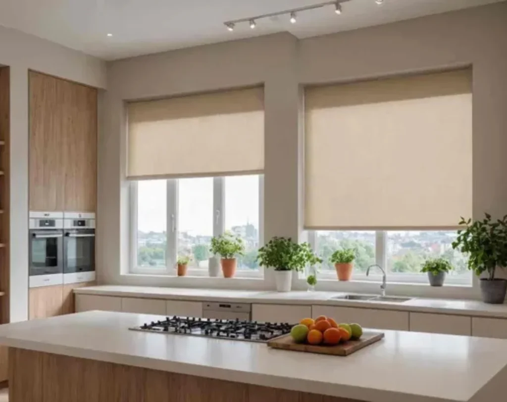 Motorized kitchen blinds smart design Dubai