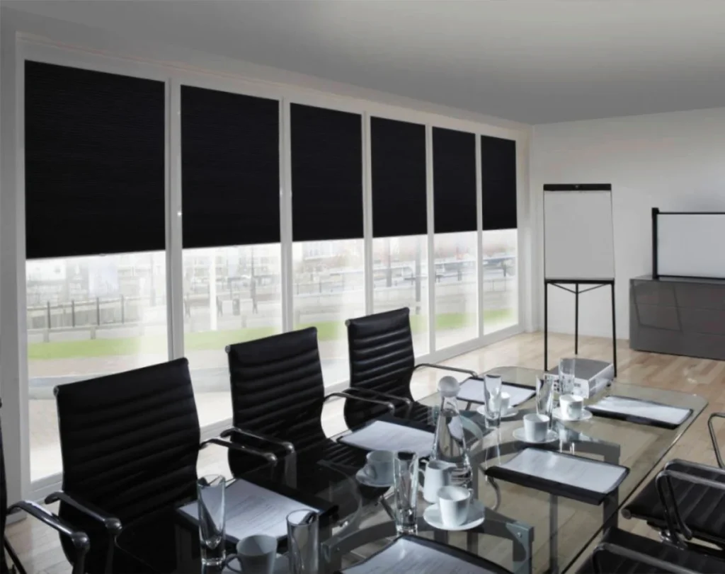 Office blackout blinds professional design Dubai