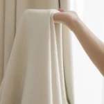 Blackout curtain hanging office boardroom