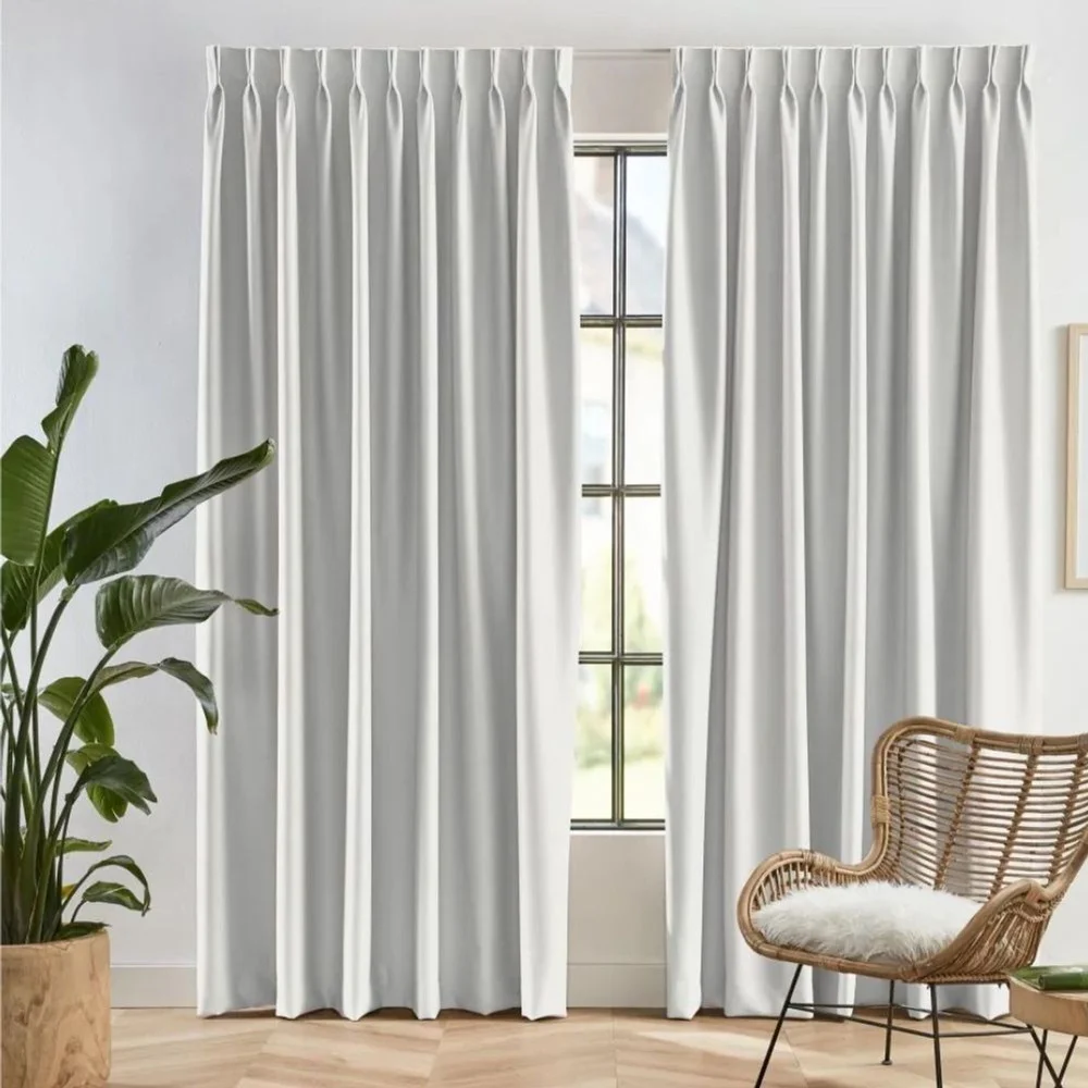 Office pinch pleat curtains project Dubai