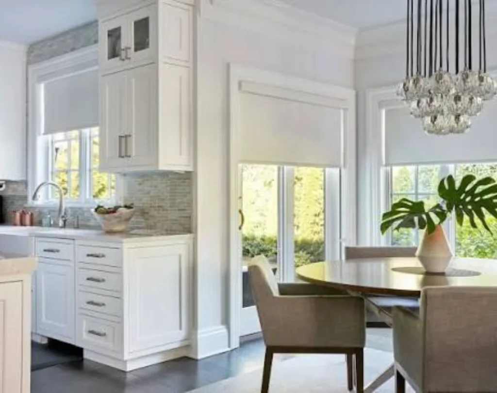 Open plan kitchen blinds modern Dubai