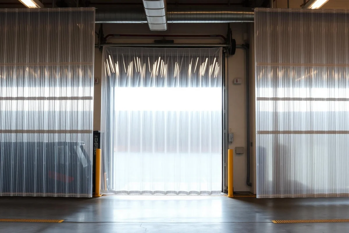 PVC curtains quieter focused workplace Dubai