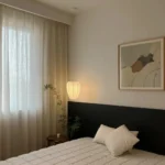 Pinch pleat sheer curtain office window