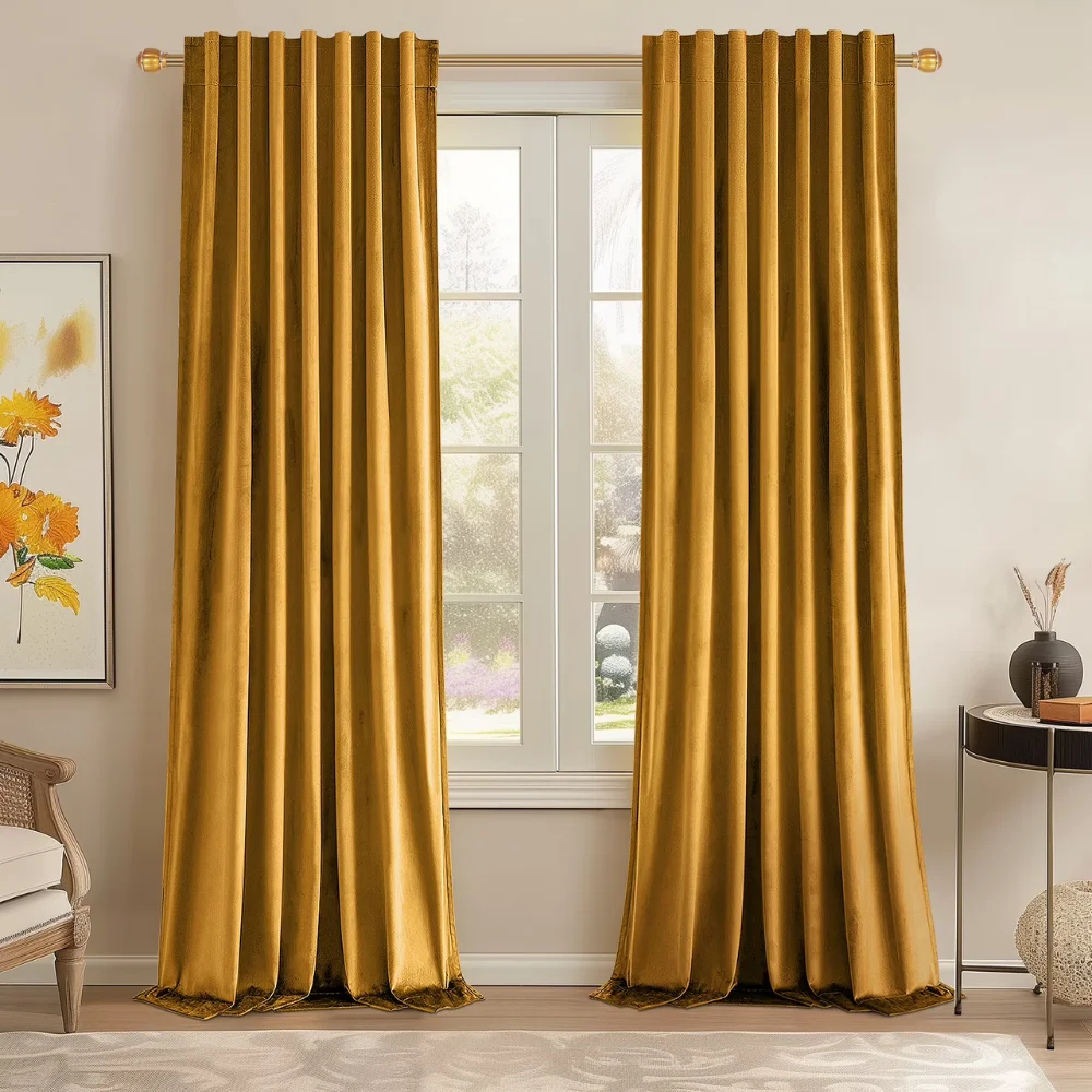 Premium gold curtains supplier Dubai design