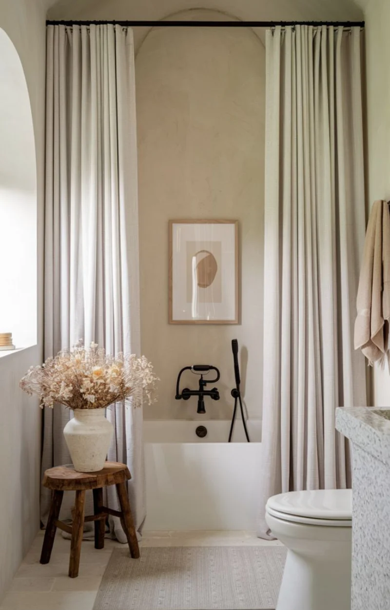 Printed shower curtain design ideas for home bathroom Sharjah