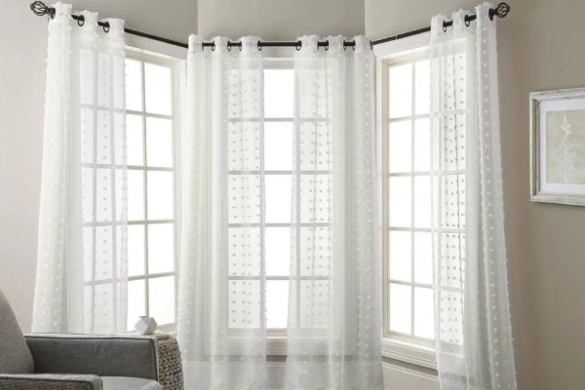 Professional bespoke white curtains installation Dubai